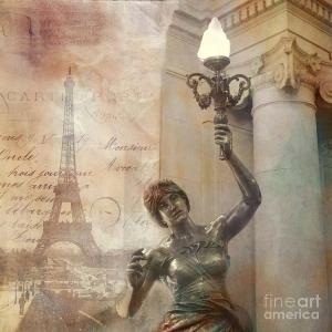 surreal-fantasy-sepia-eiffel-tower-and-street-lamp-kathy-fornal
